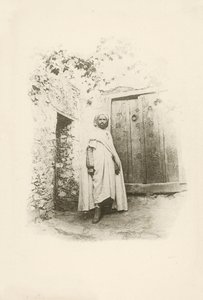 En av Jules Gervais-Courtellemonts vyer över Algeriet (svartvitt foto) av Jules (after) Gervais-Courtellemont