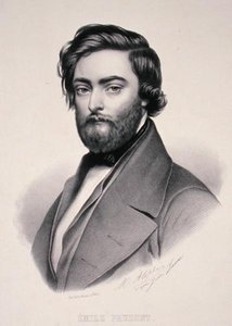Porträtt av Emile Prudent (1817-63) graverad av Marie Alophe (1812-83) (litho) av Jules (after) Laure