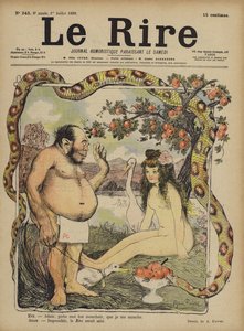 Adam och Eva, Illustration för Le Rire