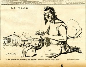 Uppriktig, satirisk i svartvitt av Jules Abel Faivre