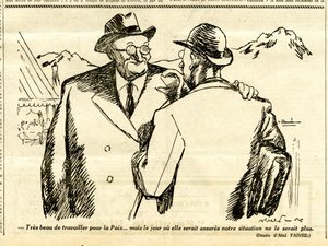 Uppriktig, satirisk i svartvitt av Jules Abel Faivre