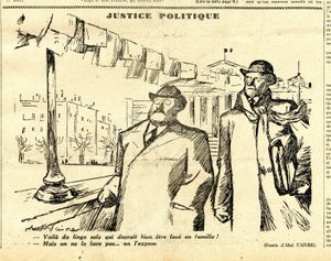 Uppriktig, satirisk i svartvitt av Jules Abel Faivre