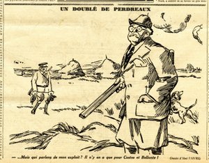 Uppriktig, satirisk i svartvitt av Jules Abel Faivre