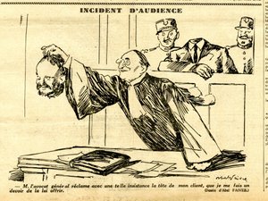 Uppriktig, satirisk i svartvitt av Jules Abel Faivre