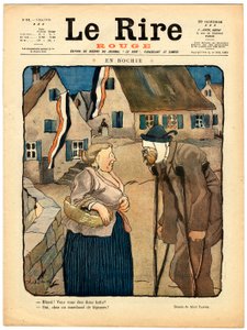 Omslag till "" The Red Laughter", Satirical in Colors av Jules Abel Faivre