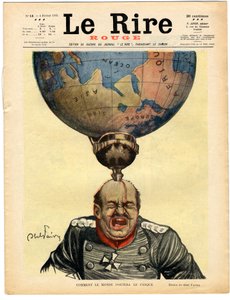 Omslag till "" The Red Laughter", Satirical in Colors av Jules Abel Faivre