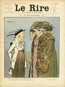 Illustration av Abel Faivre (1867-1945) för omslaget till Le Lire av Jules Abel Faivre