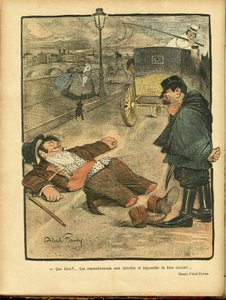 Illustration av Abel Faivre (1867-1945) i Le Rire av Jules Abel Faivre