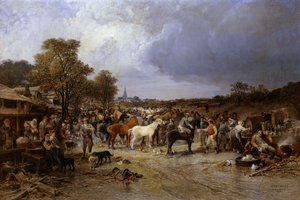 Hästmarknaden i Honnebont, 1871