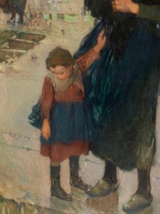 Hårt väder utanför kusten, seglare från Etaples