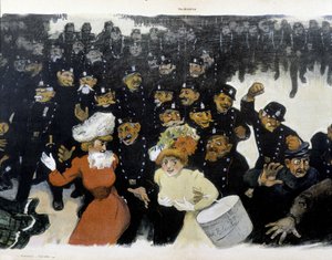 Demonstration omkring 1901- teckning av GR¿N av Jules Alexandre Gruen or Grun