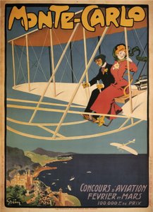 Monte-Carlo Competition Aviation (affisch) av Jules Alexandre Gruen or Grun