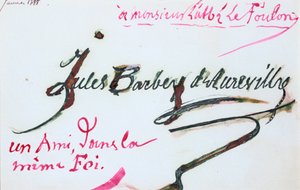 Signatur av Jules-Amedee Barbey d