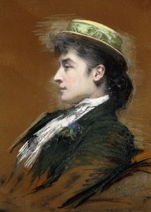 Porträtt av Mme. Lebegue, av Jules Bastien Lepage