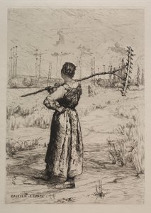Återkomst från fälten, 1800-talet. av Jules Bastien Lepage