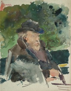 Skiss av Burne-Jones av Jules Bastien Lepage