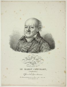 Porträtt av Jean-Nicolas, baron Corvisart