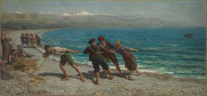 Fiskare vid Menton av Jules Breton