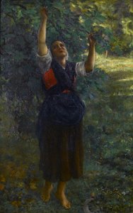 Franska: Cueilleuse de figues av Jules Breton