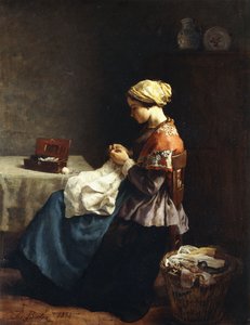 Den lilla sömmerskan, 1858