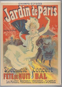 Champs-Elysées. Jardin de Paris, 1890 av Jules Cheret