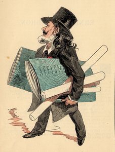 Omslag till The Men of Today, nummer 299 - Maindron Ernest (1838-1907) (gravyr) av Jules Cheret