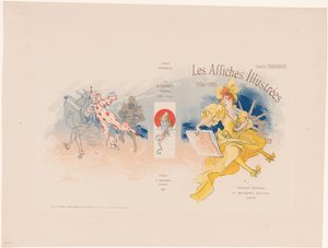 Omslag voor illustrerade affischer av Ernest Maindron av Jules Cheret