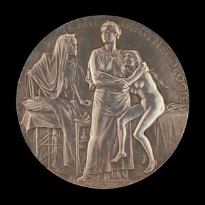 Allegory of the Fight Against Death [omvänd], 1906. av Jules Clement Chaplain