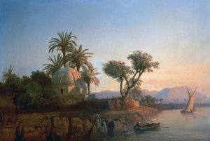 On the Nile (olja på duk)
