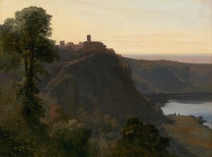 Utsikt över sjön Nemi, 1843.