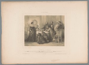 Herodias presenterar sitt testamente Öppnandet av testamentet (titel på objekt) Scener från romanen The Wandering Jew av Eugène Sue (serietitel) The Wandering Jew (serietitel på objekt) av Jules  David