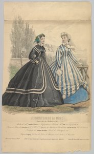 Modes de Mme Antonie Lalanne, nr 791, från Le Moniteur de la Mode, 1848. av Jules David