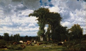 Landskap med boskap i Limousin, 1837.
