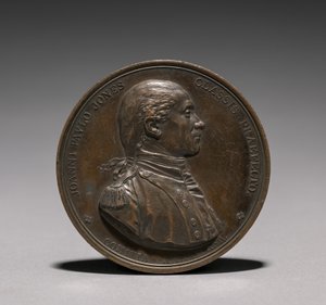 Medalj: John Paul Jones framsida.