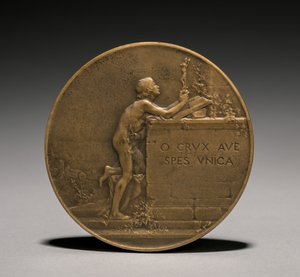 Medalj baksida, 1800-tal. av Jules Dupré