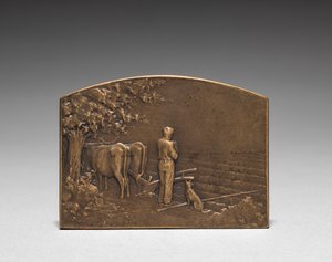 Medaljong. av Jules Dupré