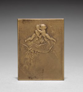 Medaljong omvänd. av Jules Dupré