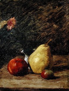 Stilleben med ett päron av Jules Dupré