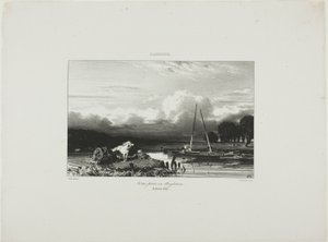 Utsikt i England av Jules Dupré