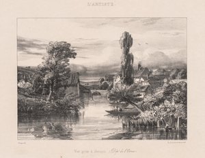 Vy tagen vid Alençon av Jules Dupré