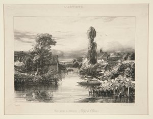 Vue Prize a Alencon; från L av Jules Dupré