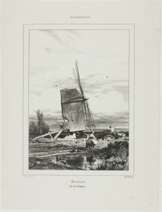Väderkvarnen i Sologne av Jules Dupré