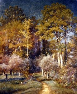 In a Corner of the Forest (olja på duk) av Jules Dupré