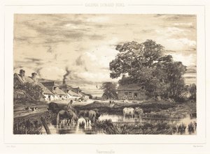 Utsikt i Normandie av Jules Dupré