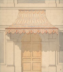 Design för en markis över en dörr, i morisk stil, 1830-97. Skapare: Jules-Edmond-Charles Lachaise, Eugène-Pierre Gourdet.