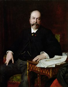 Porträtt av Henri Meilhac (1831-97) av Jules Elie Delaunay