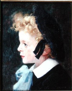 Porträtt av Marcel Renoux, målarens son