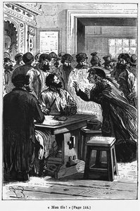 Min son! illustration ur "Michel Strogoff" av Jules Verne (1828-1905) graverad av Charles Barbant (d.1922) Paris, Hetzel