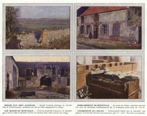 Brott mot ett tyskt skal, bombardering av Montceaux, Ett hus av Montceaux, kyrkans harmonium