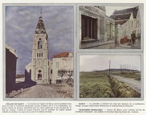 Church of Barcy, Barcy, Tranchees Francaises av Jules Gervais Courtellemont